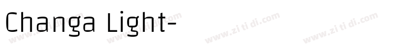 Changa Light字体转换